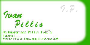 ivan pillis business card